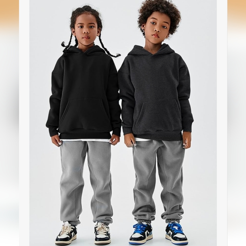 Unisex Grey Hoodie Sherpa Linging